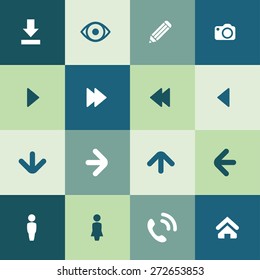 app icons universal set for web and mobile