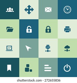 app icons universal set for web and mobile