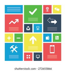 app icons universal set for web and mobile