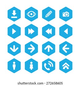 app icons universal set for web and mobile
