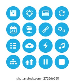 app icons universal set for web and mobile