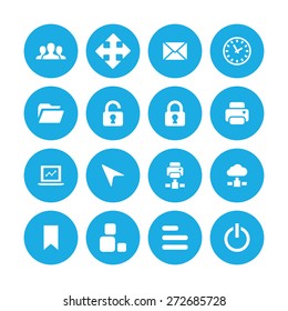 app icons universal set for web and mobile