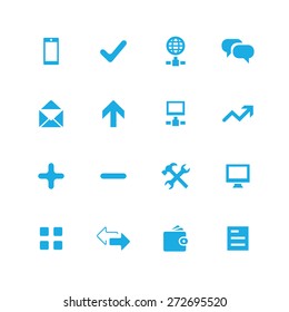 app icons universal set for web and mobile