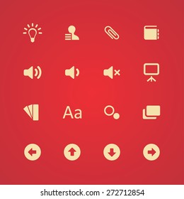 app icons universal set for web and mobile