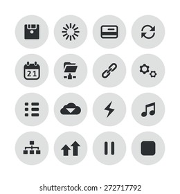 app icons universal set for web and mobile