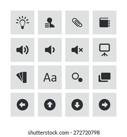 app icons universal set for web and mobile