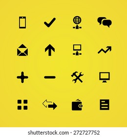 app icons universal set for web and mobile