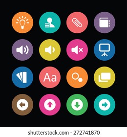app icons universal set for web and mobile