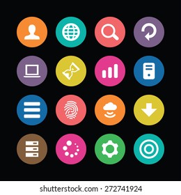 app icons universal set for web and mobile