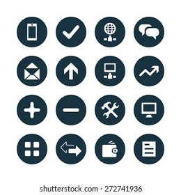 app icons universal set for web and mobile