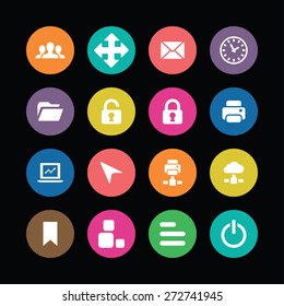 app icons universal set for web and mobile
