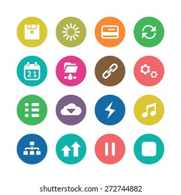app icons universal set for web and mobile