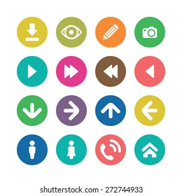 app icons universal set for web and mobile