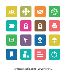 app icons universal set for web and mobile