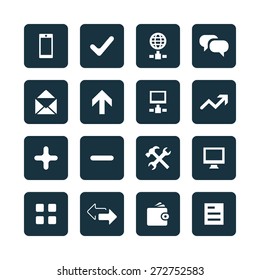 app icons universal set for web and mobile
