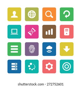 app icons universal set for web and mobile