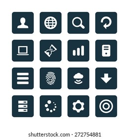 app icons universal set for web and mobile