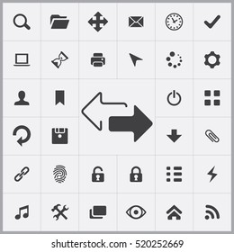 app icons universal set for web and mobile