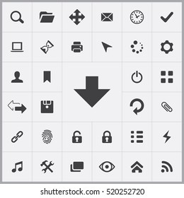 app icons universal set for web and mobile