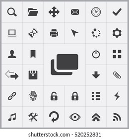 app icons universal set for web and mobile