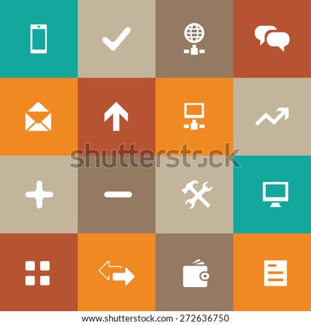 app icons universal set for web and mobile