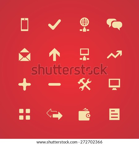 app icons universal set for web and mobile
