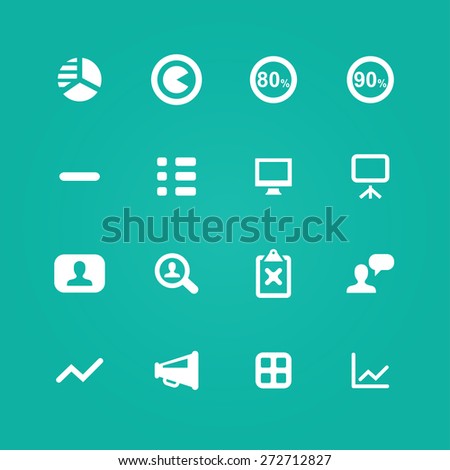 app icons universal set for web and mobile