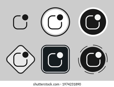 app indicator icon . web icon set. Collection of high quality black outline logo for web site design and mobile dark mode apps. Vector illustration