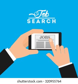 app for a job design, vector illustration eps10 graphic 