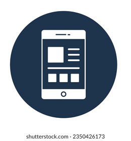 App layout Vector icon which can easily modify or edit  

