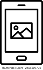 App Line Icon Vector Design