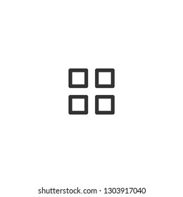 App menu button icon. Options sign