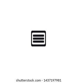 App menu icon. Web grid design symbol