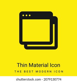 App minimal bright yellow material icon