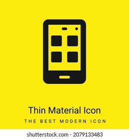 App-Symbol für hellgelbes Material