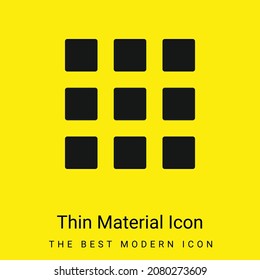 Icono mínimo de material amarillo brillante