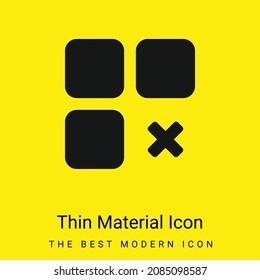 Icono mínimo de material amarillo brillante