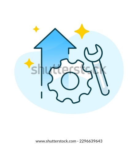 app new upgrade available concept illustration flat design vector eps10. modern graphic element for landing page, empty state ui, infographic, icon