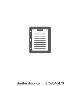 App Notepad Icon Design Vector