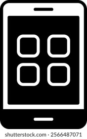 App Outline Style Icon Design