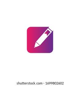 APP Pencil logo vector icon design
