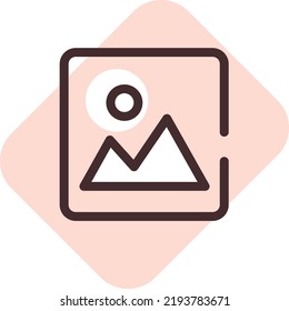 App-Foto, Illustration, Vektorgrafik auf weißem Hintergrund.