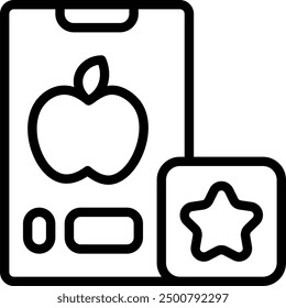 App Rating Icon. Mobile Application Icon