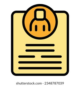 App site icon outline vector. Register web. Internet access color flat