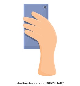 Icono de la aplicación para smartphone. Caricatura del icono vector de smartphone de la aplicación para el diseño web aislado en fondo blanco