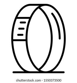 App smartwatch icon. Outline app smartwatch vector icon for web design isolated on white background