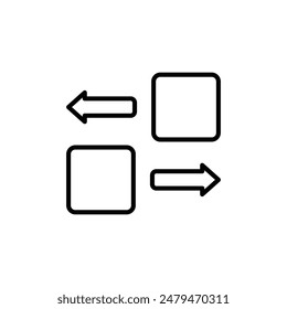 App Ordenar icono Ideal para organizar aplicaciones móviles