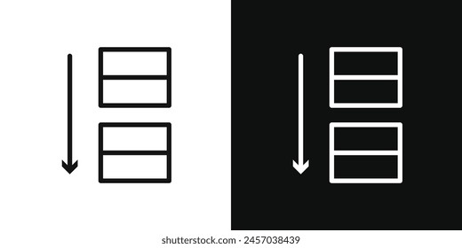 App Sorting by Alphabetical Order Vector Icons for Streamlined User Experience