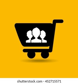 app store icon with an app, vector illustration