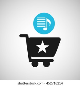app store icon with an app, vector illustration
